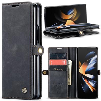 Противоударный кожаный чехол-кошелек для Samsung Galaxy Z Fold 4 Fold4 Zfold4 5g, полный защитный чехол для Samsung Fold4