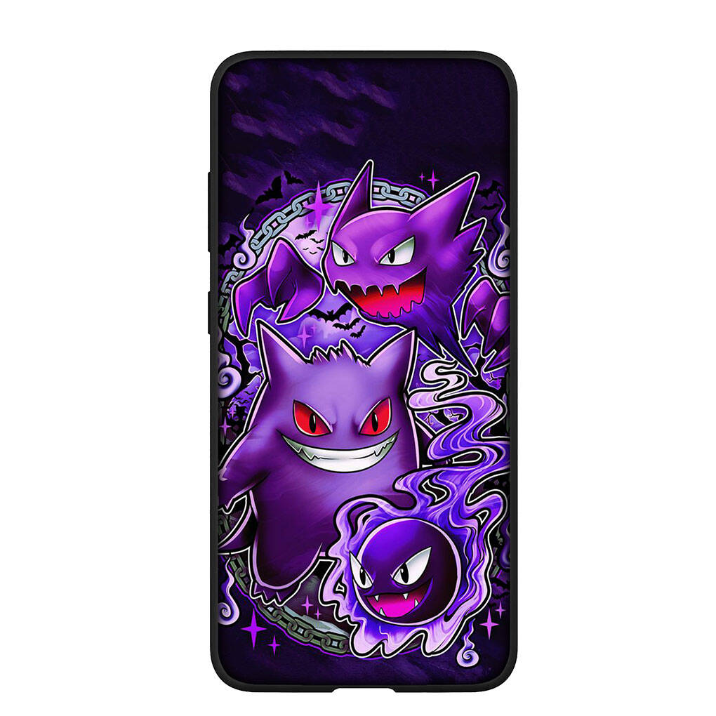Чехол для телефона для iPhone 17 16 15 Plus Xiaomi Poco F8 F7 X7 X6 M8 C85 C75 Redmi Note 14 12 11 13 Pro Max A4 14C 13C 15C Pokemon GO Gengar Pikachu Чехол