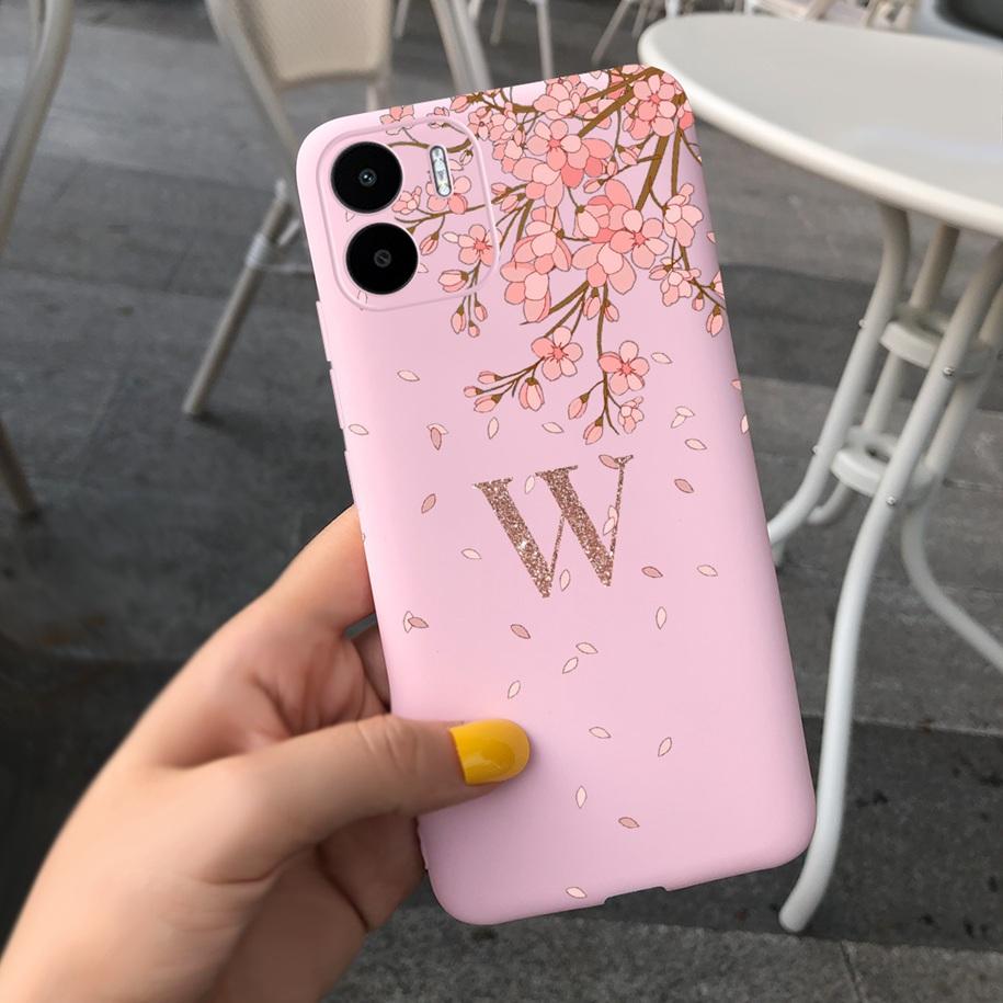 For Xiaomi Redmi A2 Plus Case Redmi A2+ Cover Fashion Initial Letters Soft TPU Bumper For Xiomi Redmi A2 Plus Funda RedmiA2 Capa