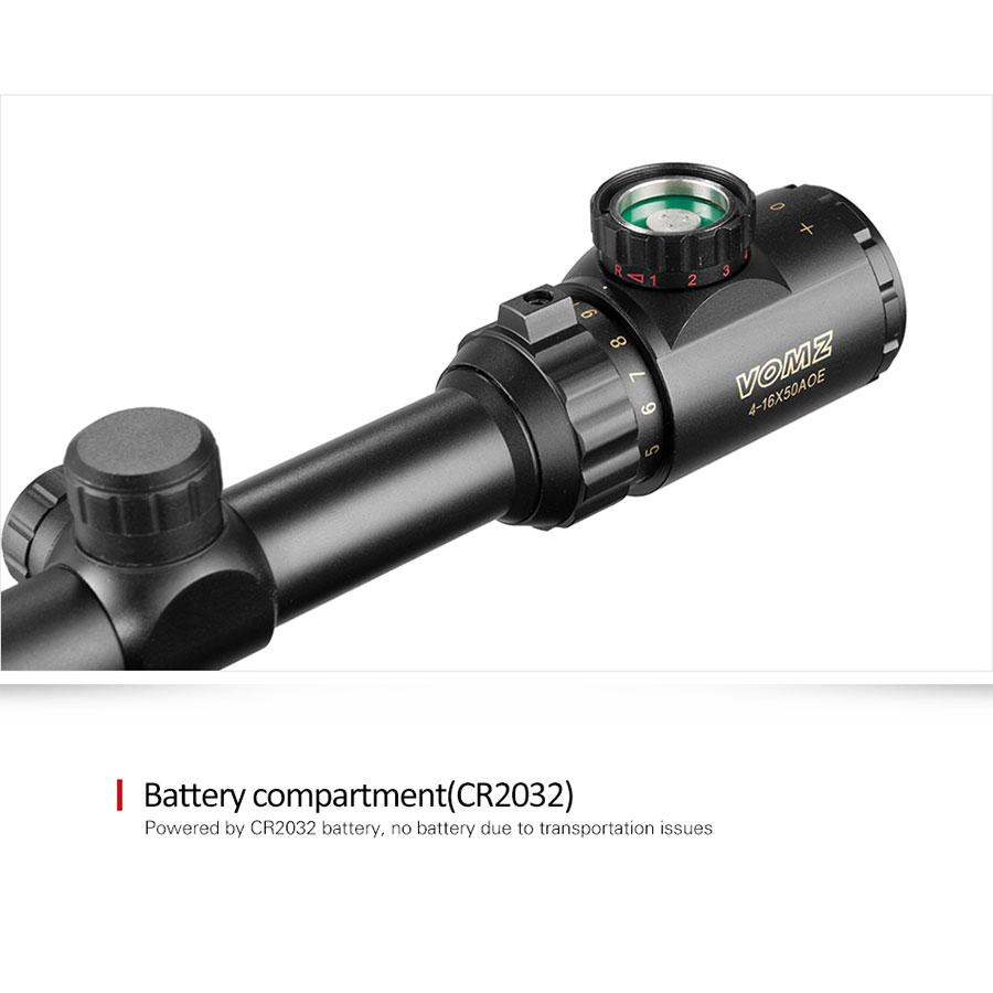4-16X50 Tactical Optics Cross Sight Green Red Illuminated Riflescope Hunting Rifle Scope Sniper Airsoft Air Guns Rangefinde
