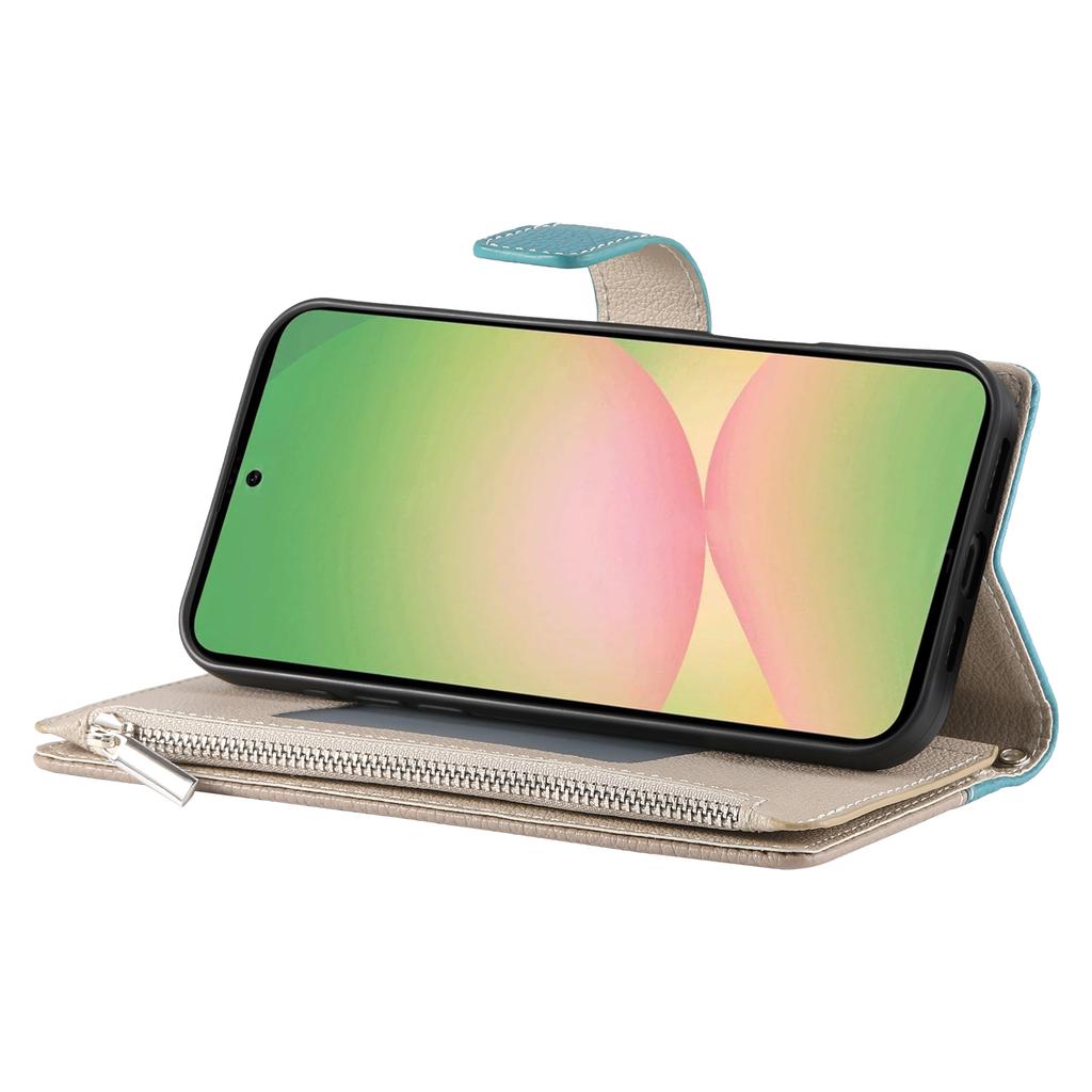 Чехол для Samsung Galaxy A56 5G Кошелек на молнии Кожаный откидной чехол для телефона с ремешками