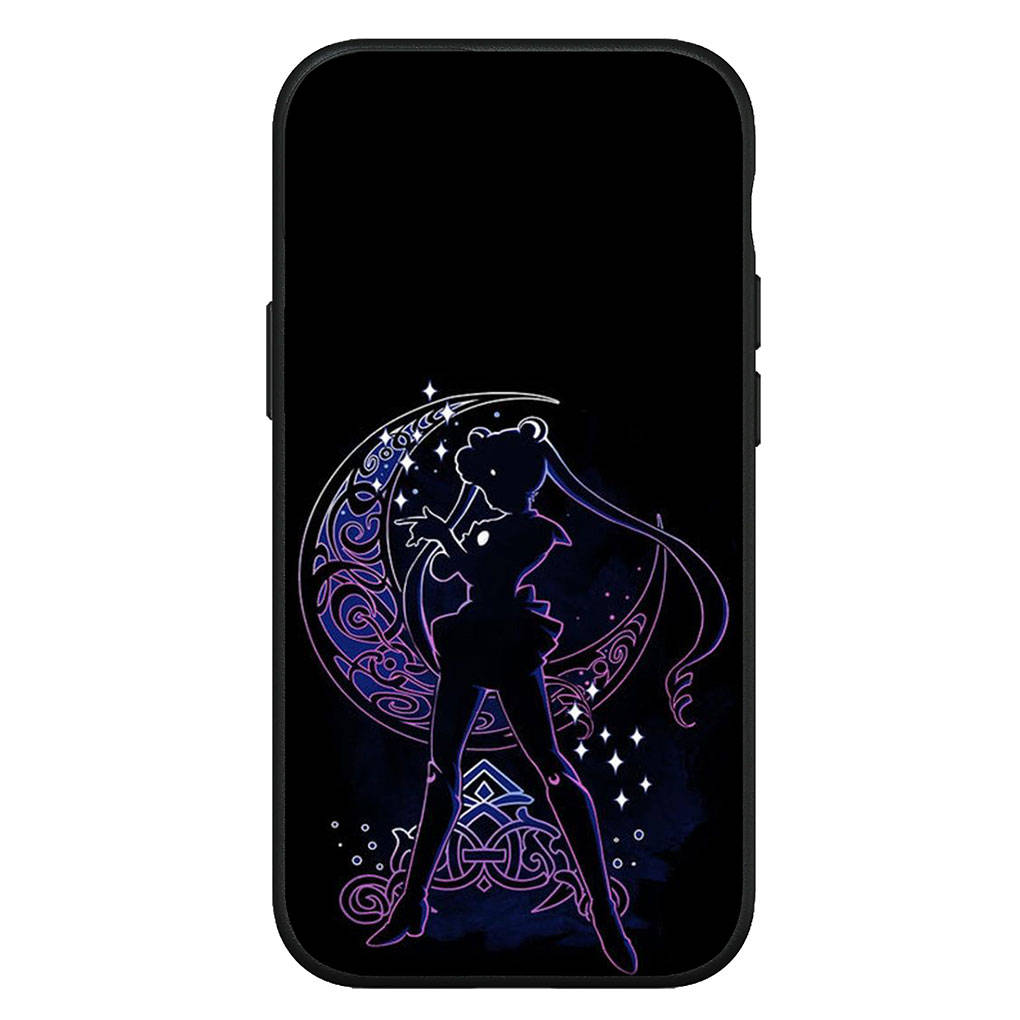 Чехол для iPhone 16 15 14 Xiaomi Redmi Note 13 12 11 Pro Max X 10 8 9 XR Samsung Galaxy S24 S23 A15 13C OPPO Huawei аниме Sailor Moon Girl Phone Case