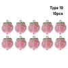 10pcs DIY Peach Flat Resin Charms Pendant 3D Fruit Pendants  Jewelry Making Accessories