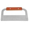 Soap Cutter, Wax Vegetable Cutter with Hardwood Handle Stainless Steel Crinkle Cutting Tool for Soap Vegetable Candle Cake Wavy  r Tool
