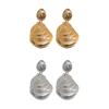 Lightweight Hammered Drop Earrings Stylish Gold/Silver Plated Drop Earrings for Women with a Modern Geometric Twist