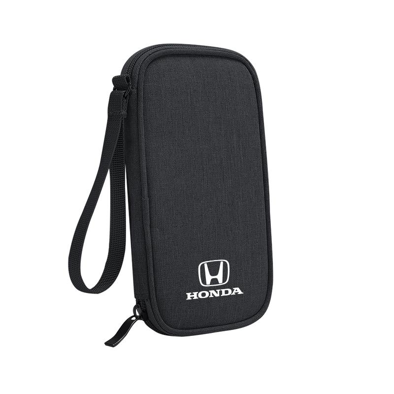 WDM2 Car Key Pack Auto Driver's License Phone Storage Bag For Honda civic accord fit jazz pilot CRV odyssey passport city shuttle HRV