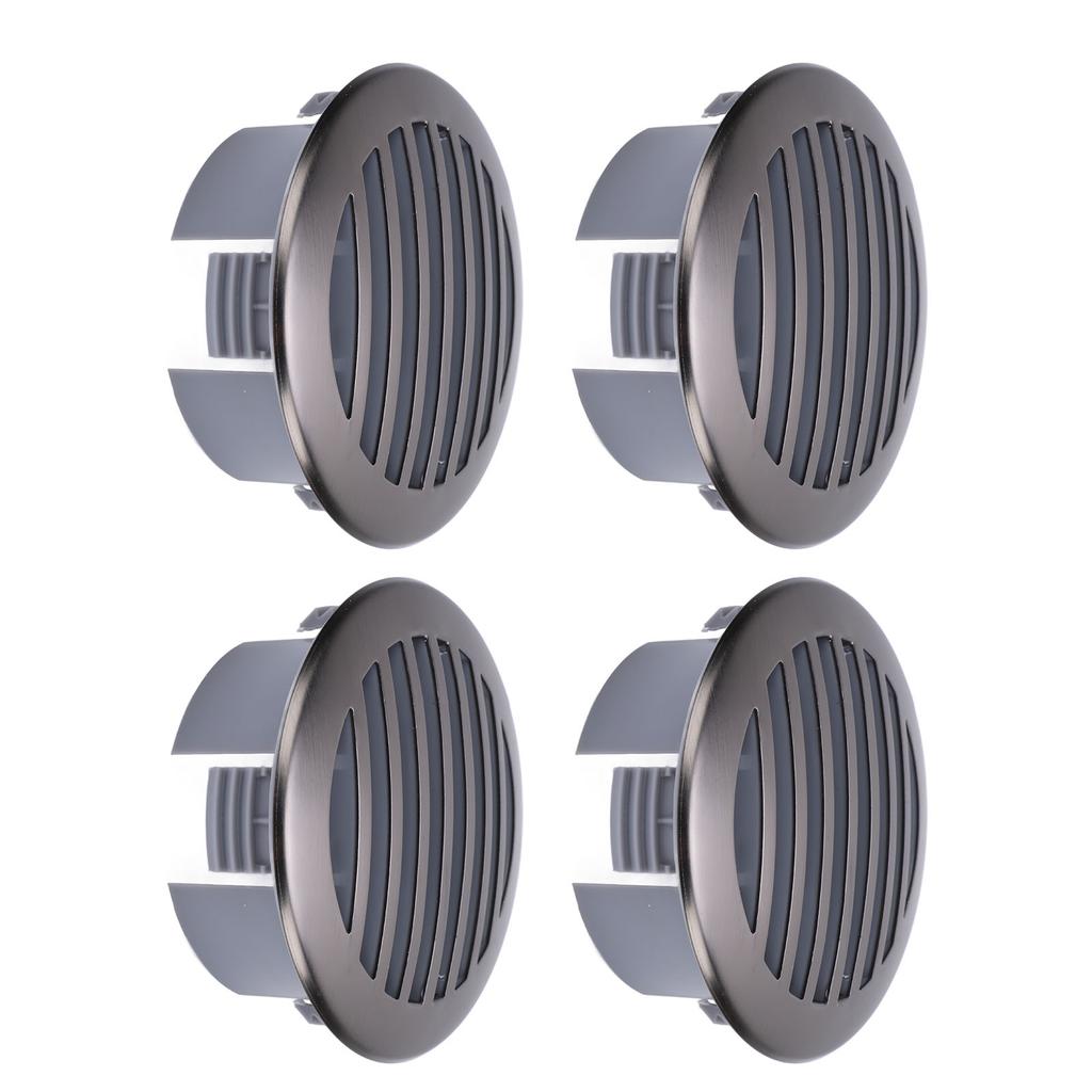 4 шт. 3 дюйма 76 мм RV Воздушная решетка Потолочный вентиляционный люк 316 Нержавеющая сталь Вентиляционная крышка для лодки Круглая воздушная решетка для яхты