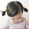 Kids Girls Small Plush Ball Hair Rope Hair Ties Bowknot Elastic Rubber Band Gum Flower Headdress