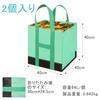 Vtuesxn Garden Bag, Large Capacity 64L, Leaf Bag, Self-Standing Garden Bucket, Large Yard Bag with Handle, Foldable, Reusable, Eco-Friendly, Waterproo