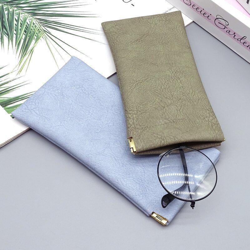 Сумка для хранения очков с функцией автоматического закрытия, набор для хранения для мужчин и женщин, эластичная пластина для открытия, разные цвета