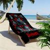 Metal Music Icons beach towel soft Beach towel for vacation photos quick-drying swim towel swim Outdoor pool towel beach Fashion Comfort beach towel