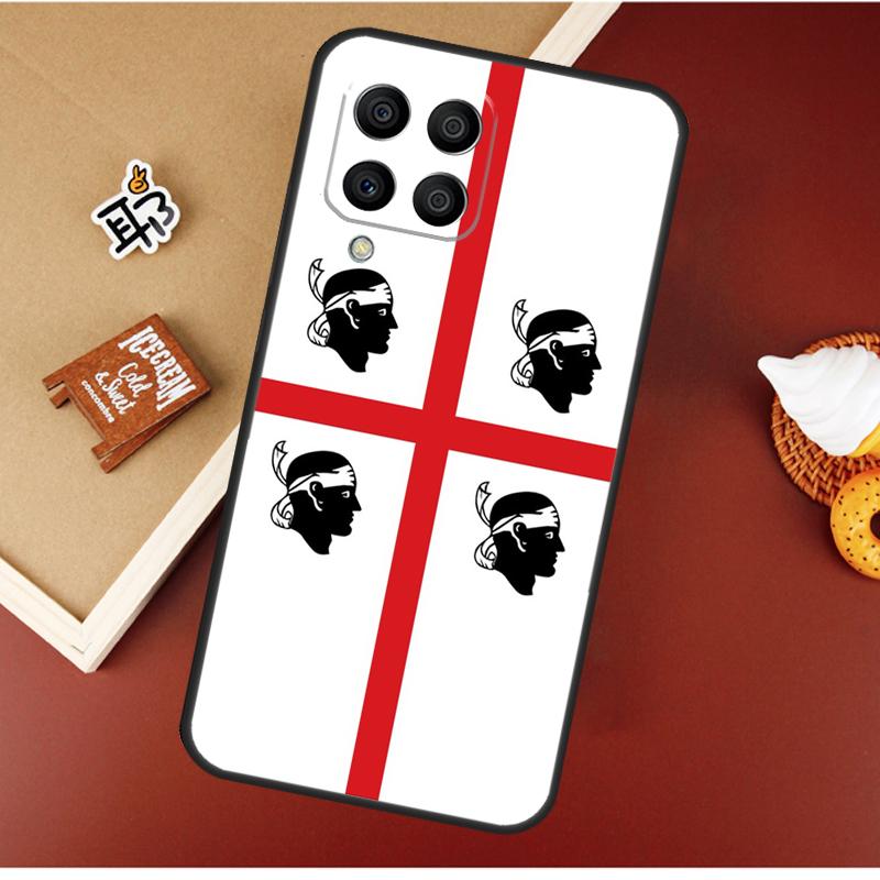 Flag of Sardinia Case For Samsung Galaxy M55 M35 M15 M56 M36 M16 M06 M31 M13 M33 M53 M12 M32 M52 M14 M34 M54
