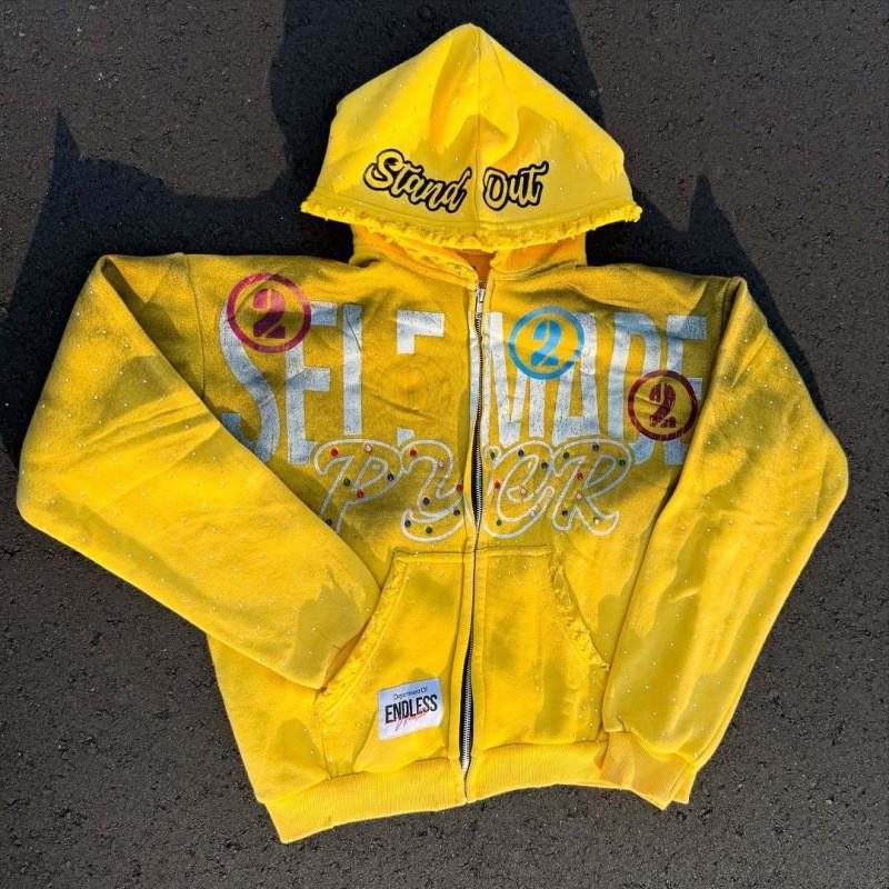 226 Design Streetwear Zip Hoodie 3D Print Loose Fit Women
