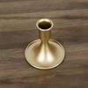 Simple Retro Gold Taper Candle Stick Iron Handhold Taper Candle Stand Sturdy Household Vintage Candlestick Holder Home Ambiance