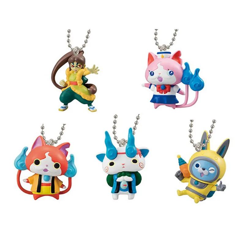 Капсульные игрушки Yo-kai Watch ДЖИБАНЯН 5 Видов Милая Фигурка-Действие Брелоки для Телефона Подвеска Оригинальный Гашапон