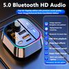 Автомобильный Bluetooth 5.0 ресивер MP3-плеер FM-трансмиттер Многофункциональный Беспроводной Качество звука без потерь Прикуриватель Автомобильный преобразователь головное устройство
