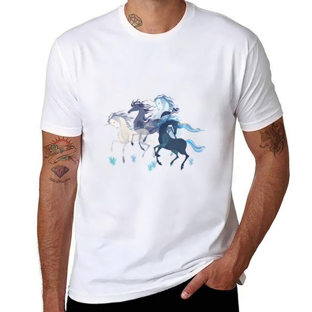 Unicorns Pattern Tshirt Big Size Simple Tshirt