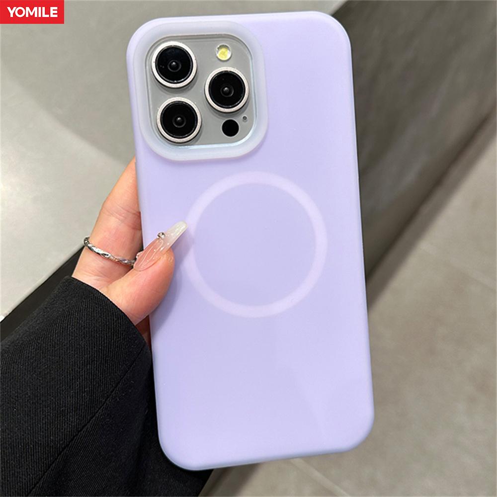Candy Jelly Magnetic For Case For For Iphone 15 14 13 12 11 Pro Max Plus Wireless Charging Matte Skin Bumper Cover