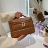 Новая косметичка, популярный стиль, портативная туалетная сумка, вместительный органайзер для косметики для путешествий