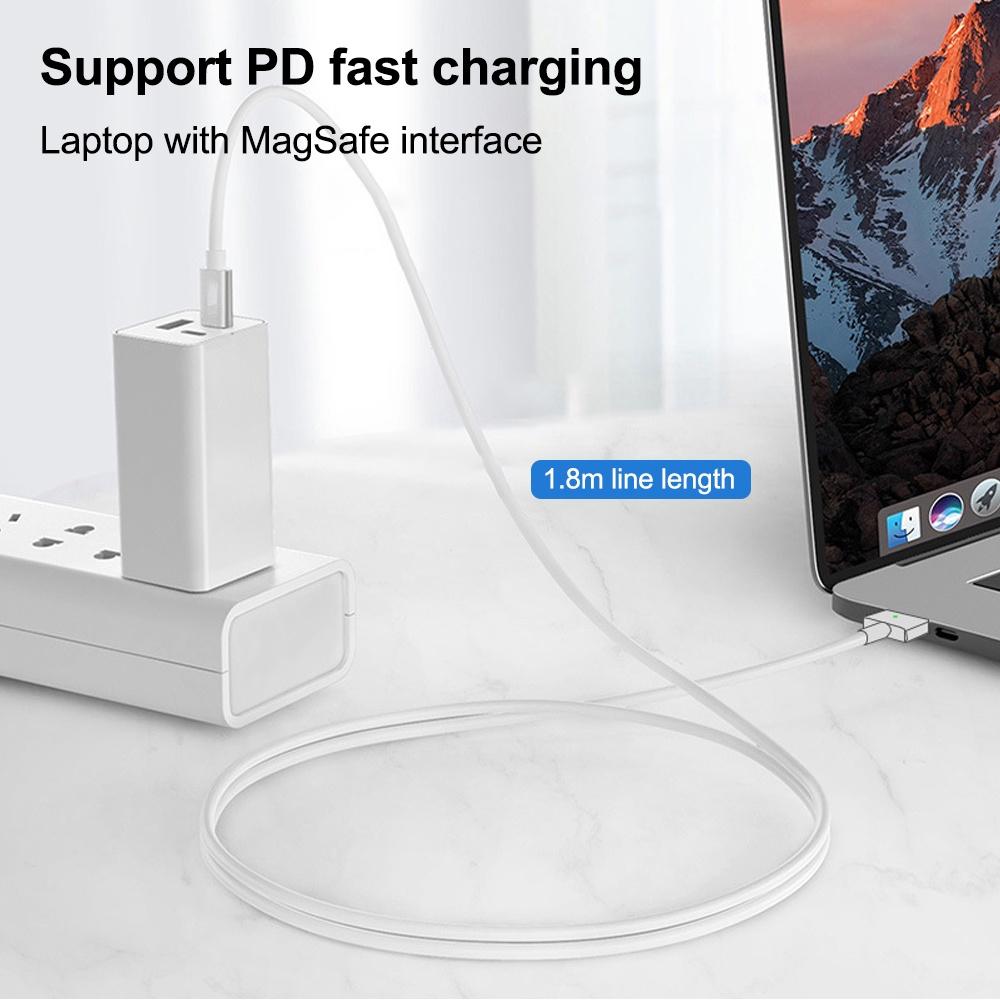 FONKEN Переходник для зарядного кабеля USB-C на Magsafe 2 для Macbook Pro Air, 100 Вт, адаптер питания для зарядного устройства, 1,8 м
