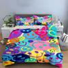 Colorful smiley face icons. Bedding sets Duvet cover sets Duvet covers Pillowcases(1 * Duvet Cover 2 * Pillowcases without duvet insert)