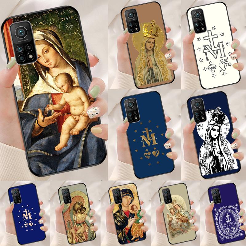 Immaculate Virgin Mary Jesus Cover For Xiaomi 13T 11T 12T 14T Pro 13 14 15 Ultra POCO X7 Pro X3 X5 X6 F5 F6 M6 Pro Case