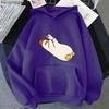 Утка Мне все надоело Толстовки Мультяшный принт Свитшоты Аниме одежда Пуловеры с длинным рукавом Женские пальто Мужские