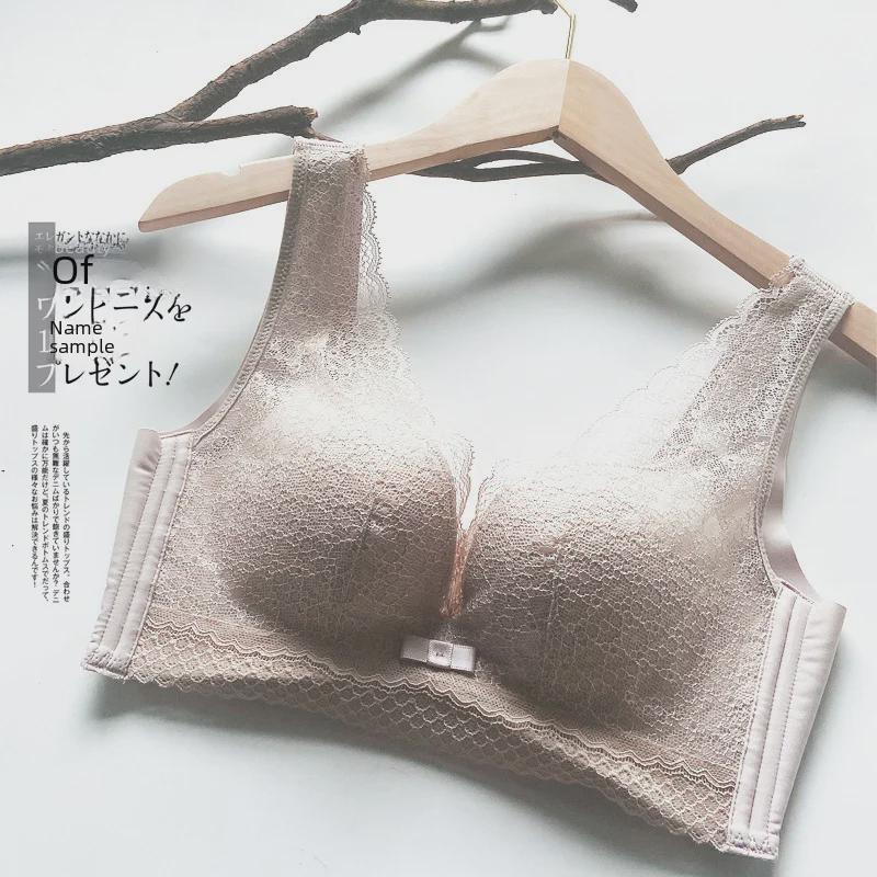 Бесшовный бюстгальтер Push-Up Cross-Border: Популярный молочный хлопок, регулируемый, беспроводной, размеры AC