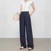 Tencel linen wide-leg pants women's cotton and linen pants summer thin high waist drape straight women's suit women's casual pants