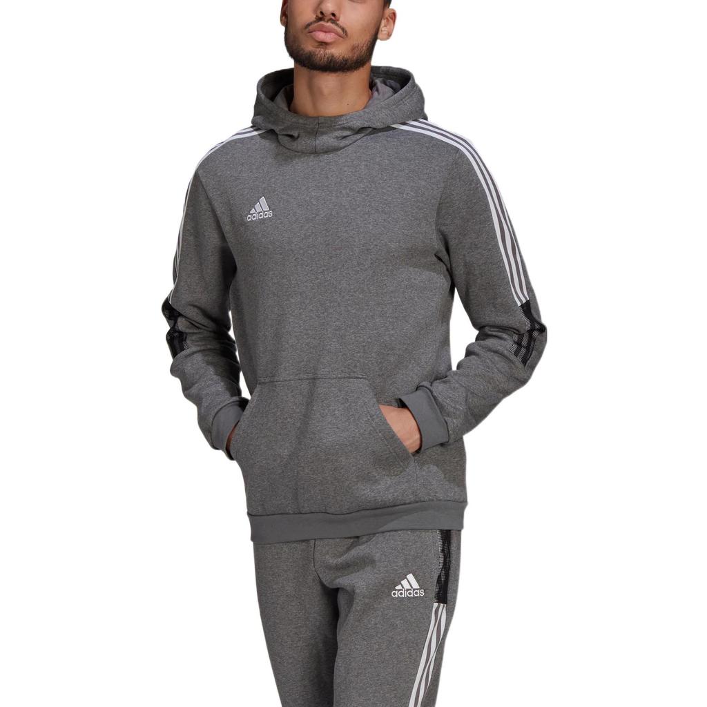 Adidas Tiro 21 Sweat Hoodie Серый меланжевый Мужская уличная одежда GP8805