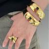 Vintage Fashion Bracelet Ring Set Little Bee Design Bracelet Ring Set