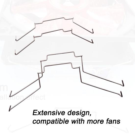 1 Pair Fastener High Strength Lightweight Easy Installation CPU Cooling Fan Hard Clips