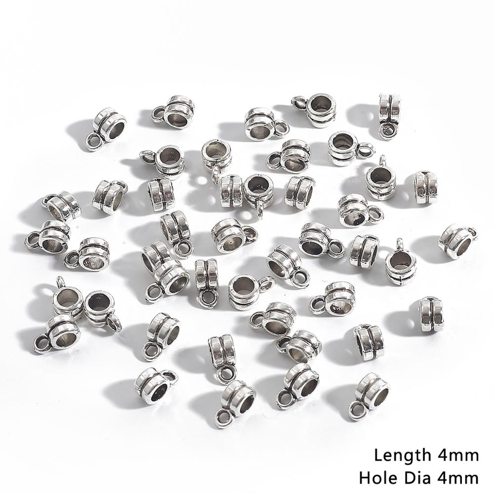 New Fashion 20Pcs/Lot Antique Silver Color Beads For Jewelry Making Bracelet Necklace Accessories Fashion Pendants DIY Findings