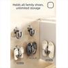2pcs No Punching U-shaped Slipper Rack Suction Cup Bathroom Sandal Holder  Balcony