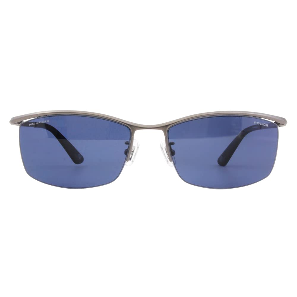 Sunglasses SPLG38J 627P 59 2023 Model VOLTAGE Nyroll Square Titanium Polarized Lens [Police] Men's