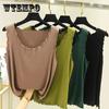 Wave Edge Suspender Vest Women's Summer Modal Bottoming Shirt Thread Sleeveless Slim Fit Inner Top