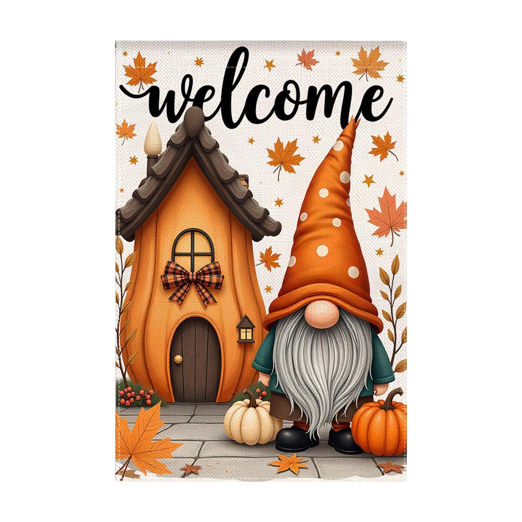 Durable Thanksgiving Fall Garden Flag Outdoor Yard Decoration Thanksgiving Banners for Autumn Party Home Decor
