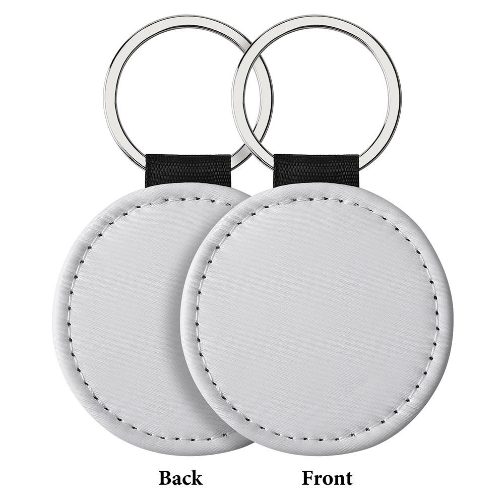 DIY Dye Sublimation Blanks Keychain Creative Double Sides Blank ID Tags Keyring Backpack Decor