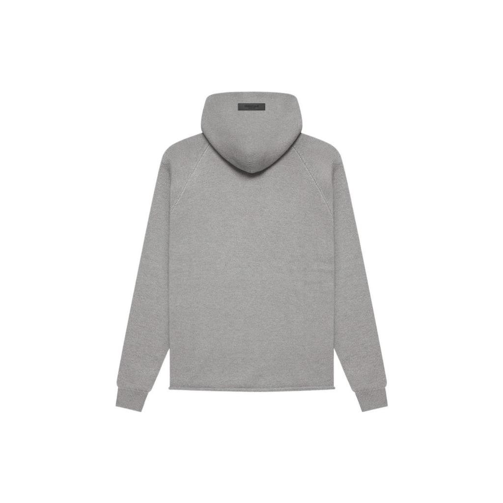 Fear of God Essentials 1977 Серия SS22 Вязаный Худи С Цифровой Печатью Логотипа Мужские Топы Темный Овес FOG-SS22-293