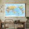 Polyester,English Map-World Map Political Distribution 2012 Year Wall Hanging Poster Decor Travel/Educational Supplies