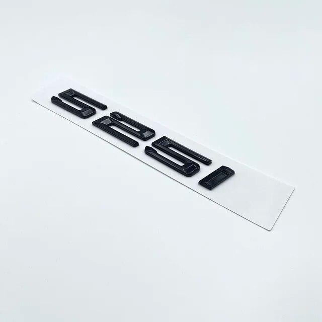 Старая глянцевая черная эмблема с буквами 520i 523i 525i 528i 530i 535i 540i для BMW 5 серии E60 E61 F10 F11 G30, наклейка на багажник автомобиля с логотипом