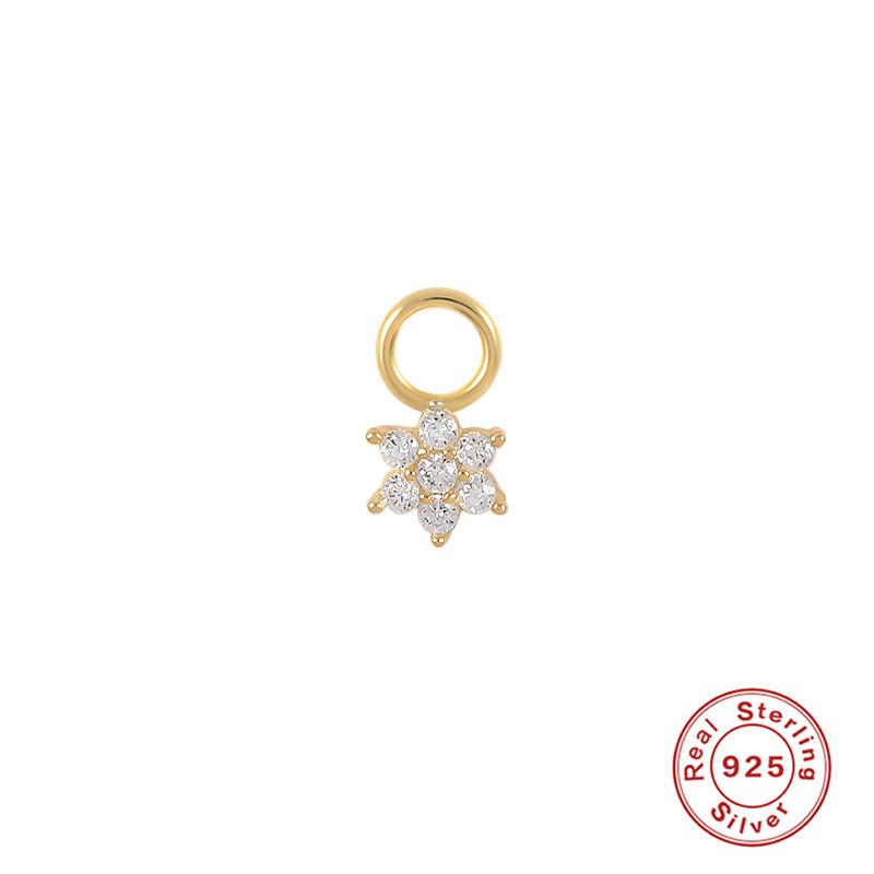 Серьги-шармы из стерлингового серебра S925, подвеска-шарм, серьги-подвески, аксессуары для серег, серьги для работы, подвеска-серьга, женские