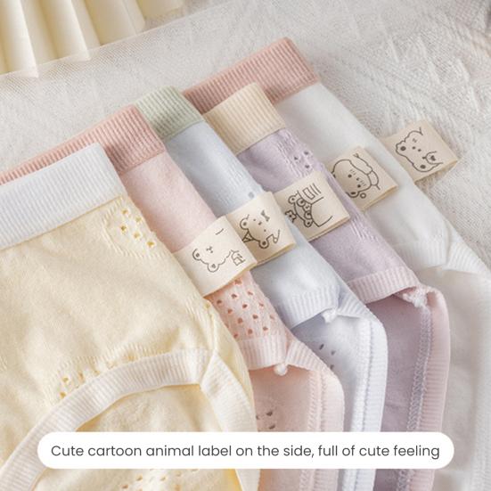 Трусики для старшеклассников бесшовные со средней талией, с высокой эластичностью, с вырезом, с хорошей воздухопроницаемостью