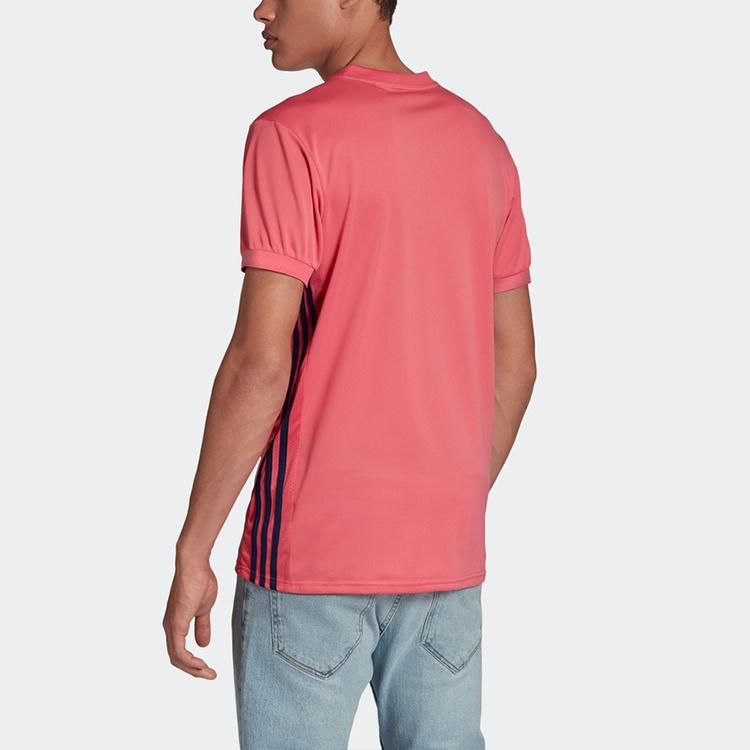 Men's adidas 20-21 Season Real Madrid Away Short Sleeve T-Shirt Jersey Pink GI6463