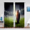 Sports American Football Stadium Arena Window Tulle Curtains for Living Room Bedroom Decor Sheer Voile Curtain Chiffon Drapes