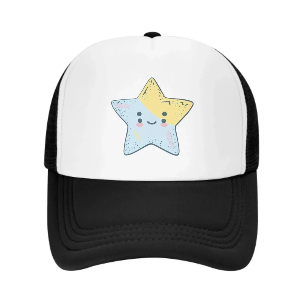 Four Eyed Stars Spring Summer Leisure Sports Daily Sun Hat Fishing Outdoor Unisexs and Womens Truck Caps Fashion Casquette