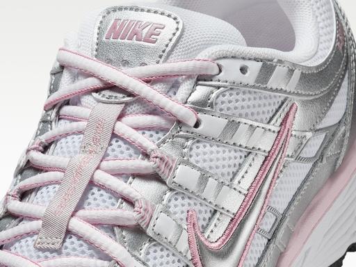 Nike P 6000 Износостойкие кроссовки с низким верхом Женские Бело-серебристые кроссовки BV1021-108