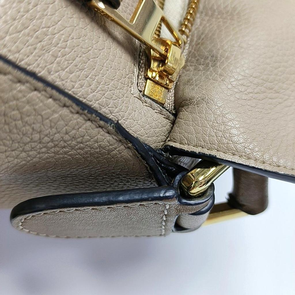 [Pre-Owned] Puzzle Medium Brown Leather Geometric Shoulder Bag With Gold Hardware And Detachable Strap - Good #1GUI4UV