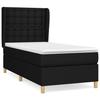 Maison Exclusive - Sommier à lattes de lit et matelas Noir 80x200 cm Tissu