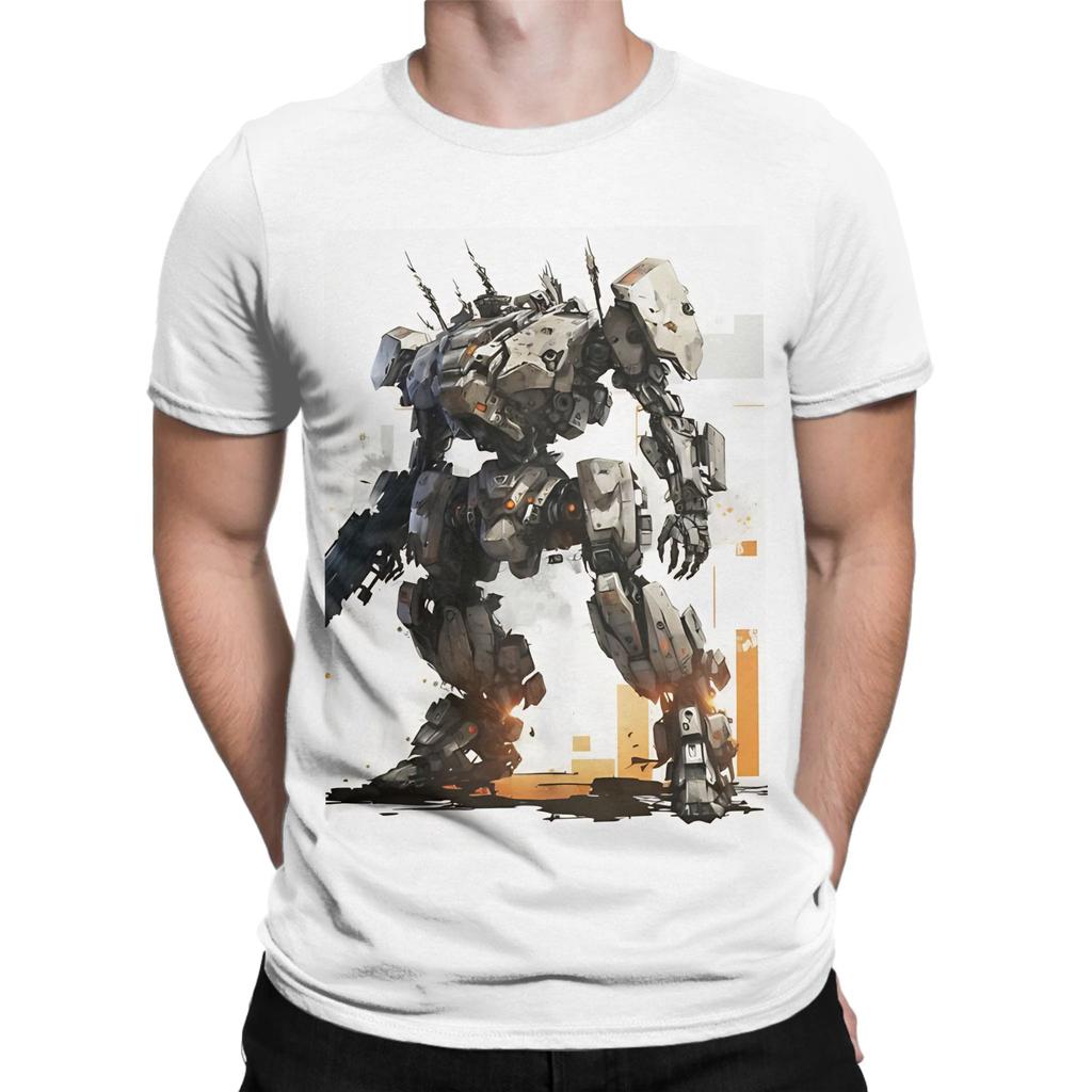 Armored Core white Novelty 100 Cotton TShirt Armored Core Tops Tees For Unisex